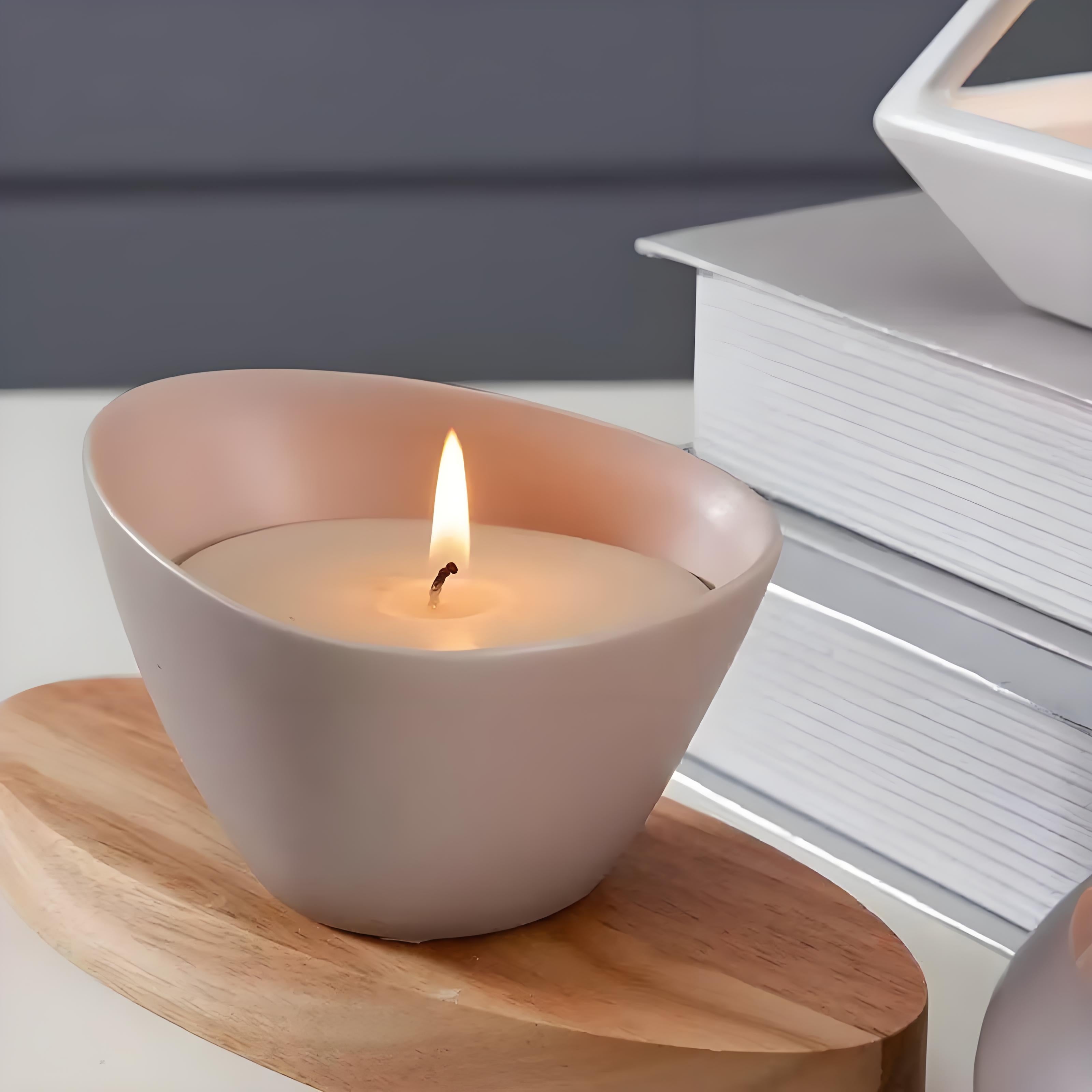 Vela aromática de porcelana